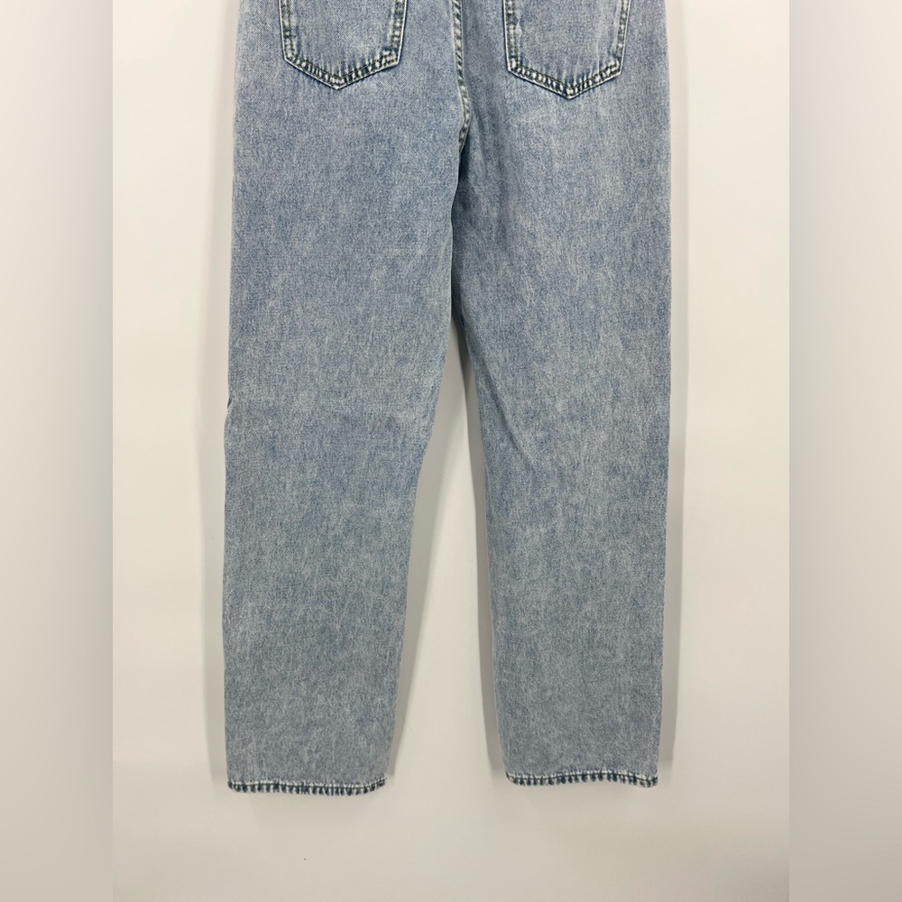 Pearl embellished straight leg statement jeans S coquette feminine spring - Picture 8 of 11